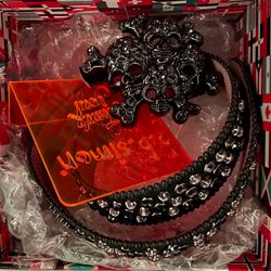 BB Simon Black Amethyst Skull Belt *NEW*