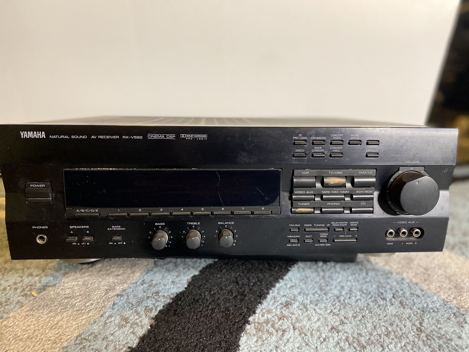 Yamaha Natural Sound AV Receiver RX-V593