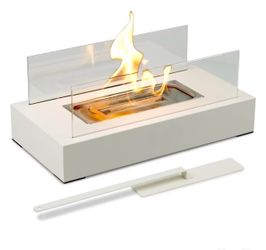 Tabletop Bio Ethanol Fireplace White