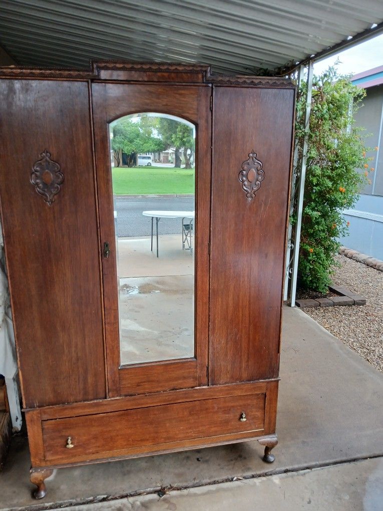 Circa 1900s Armoire Wardrobe