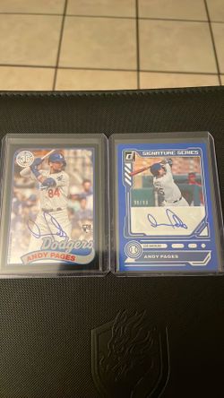Andy Pages Autographed Cards