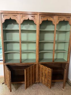 2 Bookcases Midcentury Modern Solid Wood