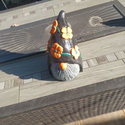 Concrete Halloween Gnome 