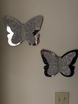 Wall butterfly mirrors
