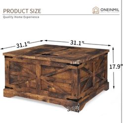 new,mordern farmhouse coffee table