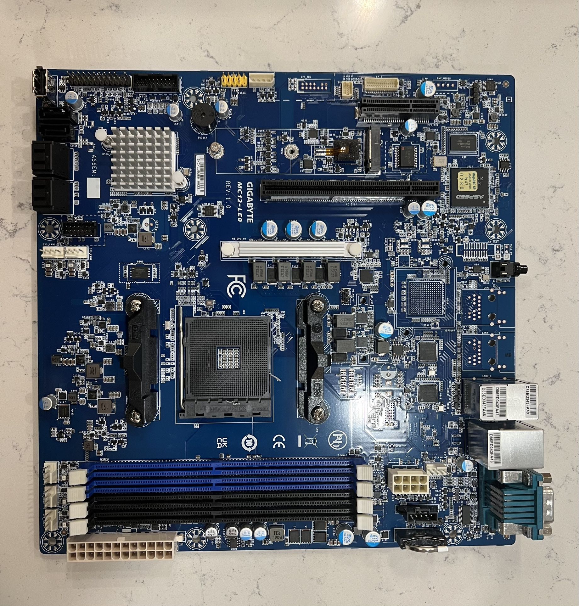 Gigabyte MC12-LE0 uATX AMD Ryzen AM4 Server/Workstation Motherboard 