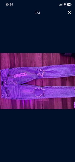Purple jeans
