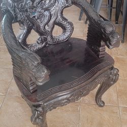 Antique Wooden Carved Chair