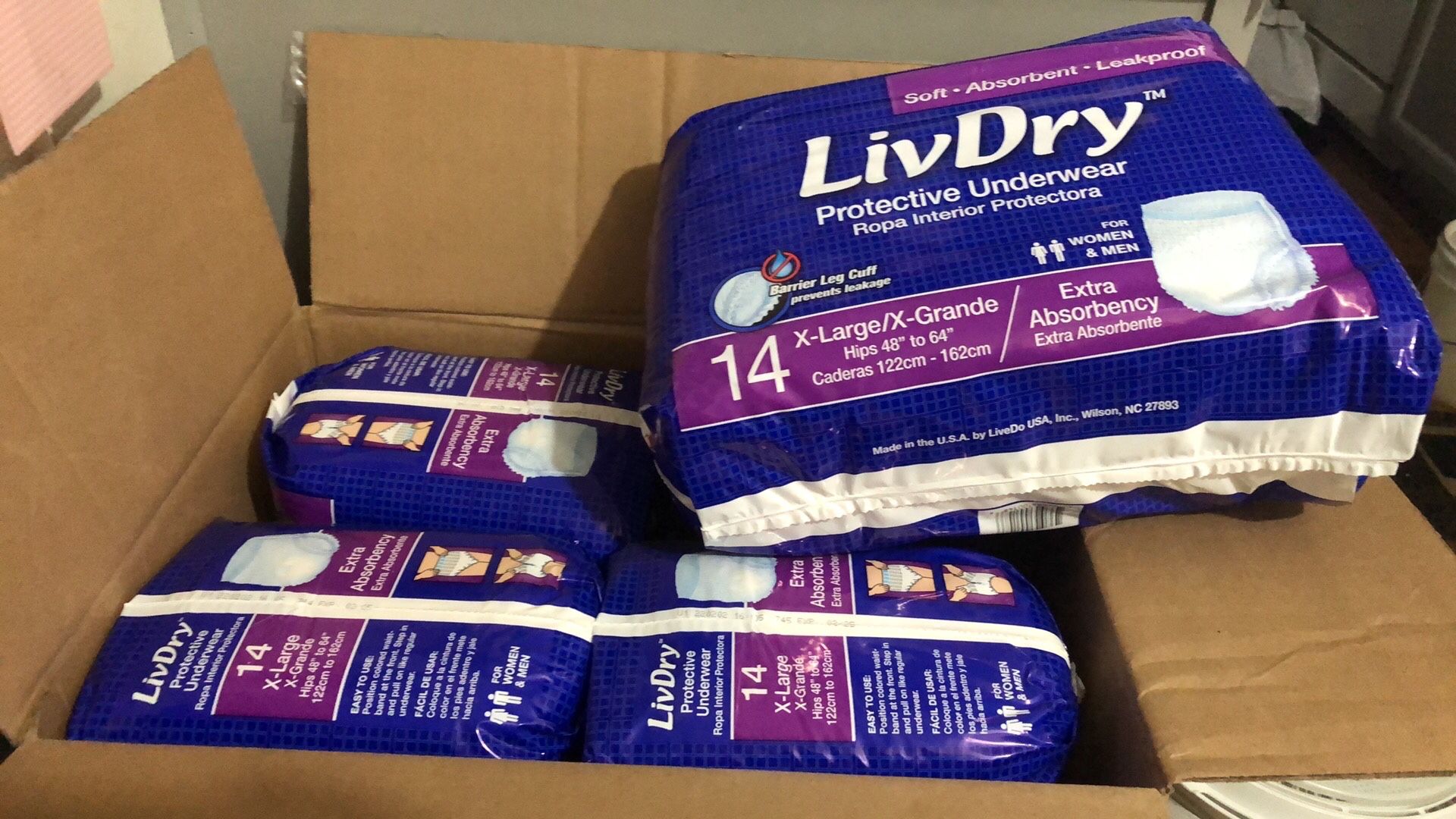 LivDry Protective Underwear Men Women XL