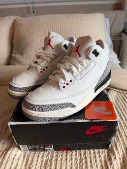 Air Jordan 3 White Cement Sneakers