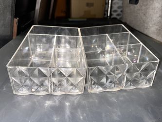 Clear Trays Bathroom Organizers 