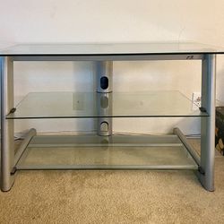 Glass and metal TV/Media Console