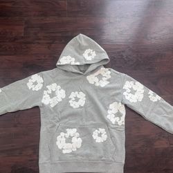 Denim Tears Grey/white Hoodie
