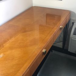 Vintage Hickory White Writing Desk