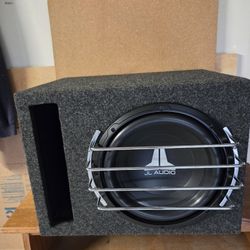 JL Audio 12"Subwoofer with Alpine Amp and enclosure