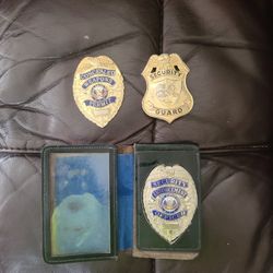 3 Badges One Comes With a ID Wallet 