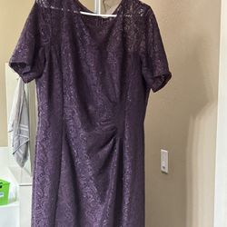 Purple Midi Dress