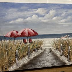 Beach Landscape Canvas Wall Art 