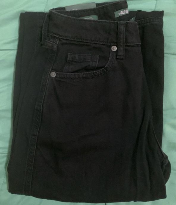 black cargo jeans