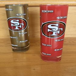 Two heavy Plastic 49er Cups, MINT Condition, Never Used.