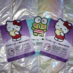 Hello Kitty & Keroppi Skincare Face Masks