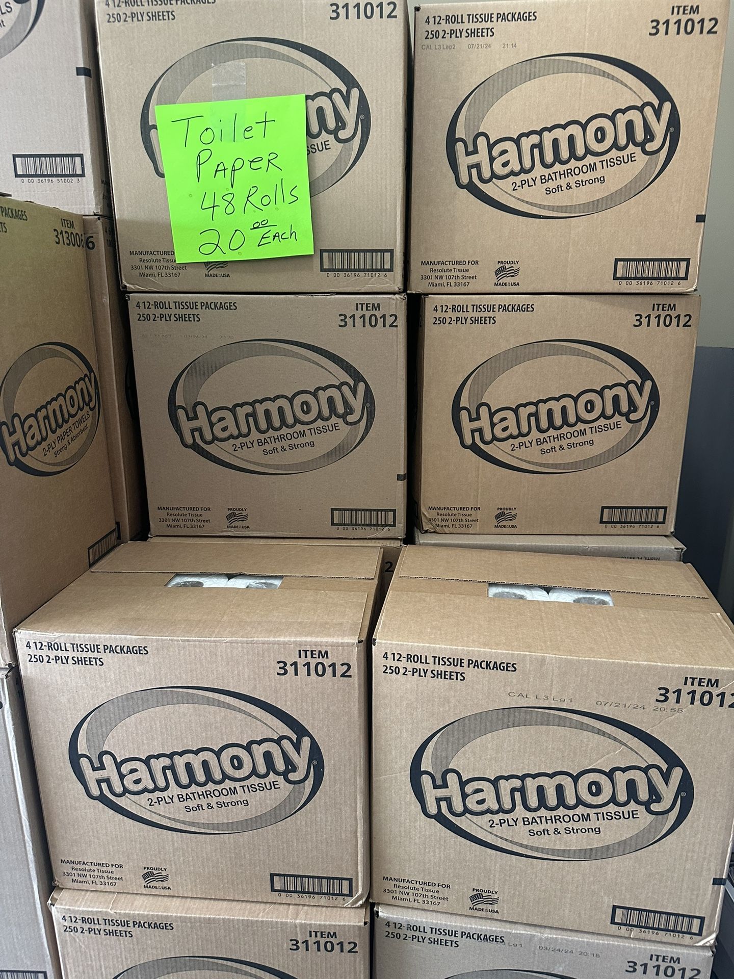 Harmony ( Angel Soft) 48 Rolls 20.00 Each