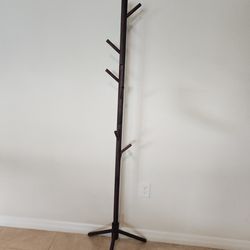 Solid Wooden Hall Tree Coat Rack