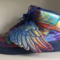 Adidas JS Wings Jeremy Scott Rainbow Foil