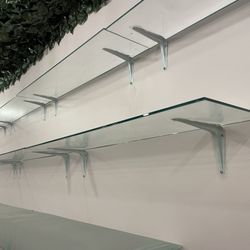 Glass Floating Shelves 