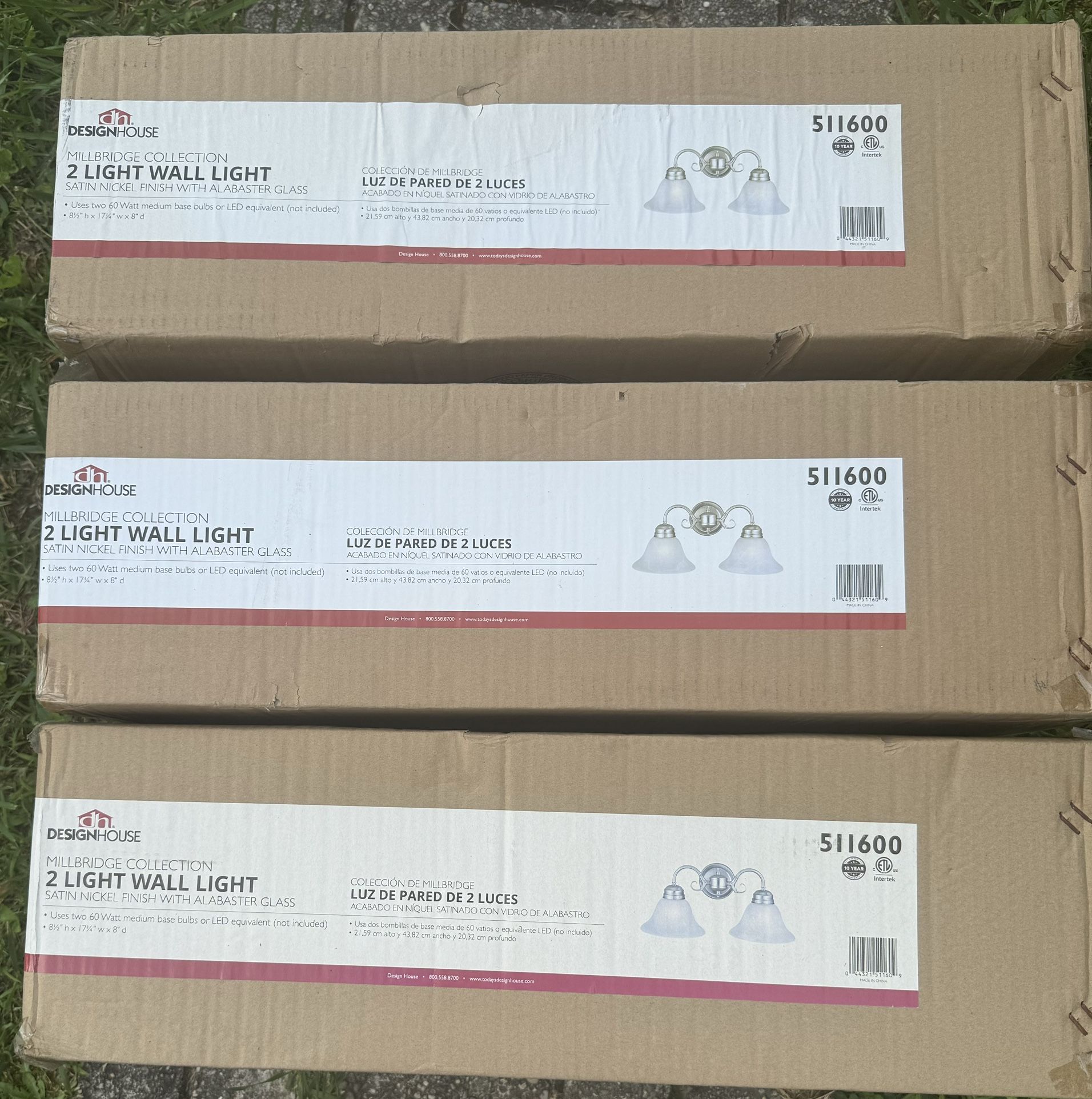 2 Light Wall Dimmable Light
