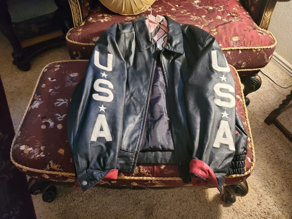 Leather All American Jacket Size 44