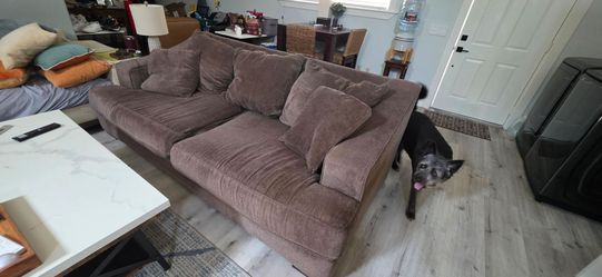 Big brown couch
