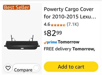 New Cargo Cover for 2010-2015 Lexus RX270 RX350 RX450H Accessories, Canvas Texture Trunk Cover Retractable Privacy Screen