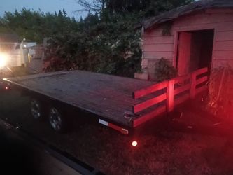 2005 15 ft long /8 w flatbed trailer