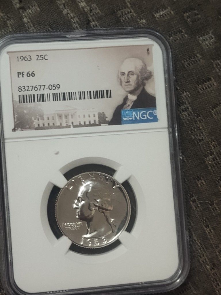 1963 Proof 66 Washington Quarter