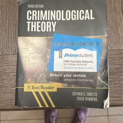 Criminology Theory Book
