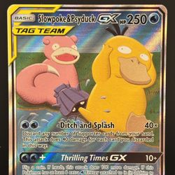 Pokemon Slowpoke & Psyduck GX Unified Minds Tag Team Alt Art