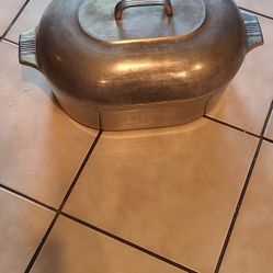 VTG WAGNER WARE SIDNEY O Magnalite Aluminum Roaster w/ Trivet 4267-P Gumbo Pot
