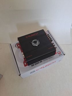 CRUNCH 2525 WATTS 4 CHANNEL BUILT IN CROSSOVER CAR AMPLIFIER