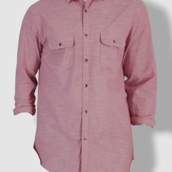 Alfani Men's Casual Pink Button-Down Shirt