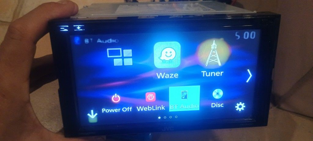 jvc double din apple carplay android auto 