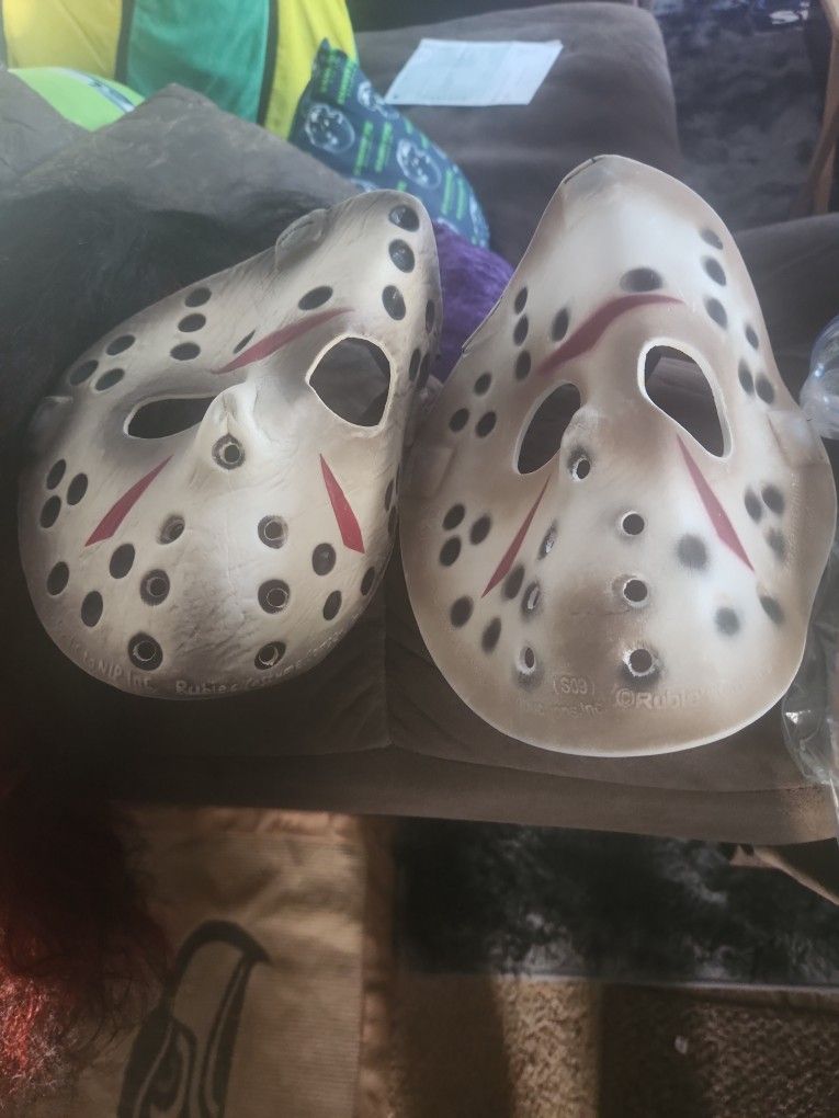 2 Jason Voohees Halloween Masks 