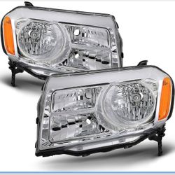 Compatibility: The headlights assembly (without light bulbs) are fit for Honda Pilot 2012 2013 2014 2015. 