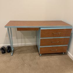 Vintage Simmons Theme Unit Furniture Mid Century Metal Desk