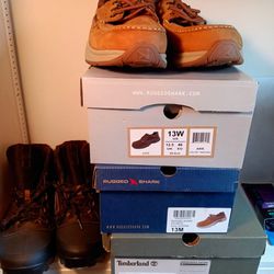 Timberlands And Other Footwear. Brand New! Men's Working/Boating Nonslip Boots And Shoes. All Size 13. $120 For All Or Best Offer 