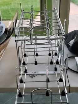 Pot and lids metal sliding rack