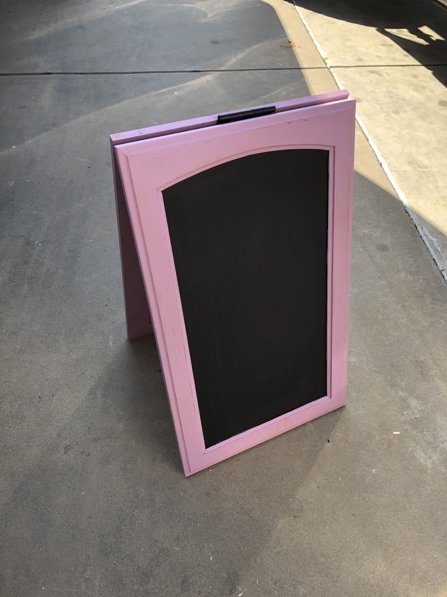 Large 2 sided chalkboard for girls baby shower