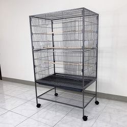 $100 (New in Box) Large 52” bird cage for parakeet parrot cockatiel canary finch lovebird, size 31x19x52” 