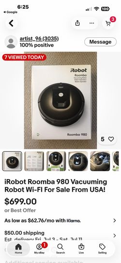 iRobot Roomba 980 Vacuuming Robot