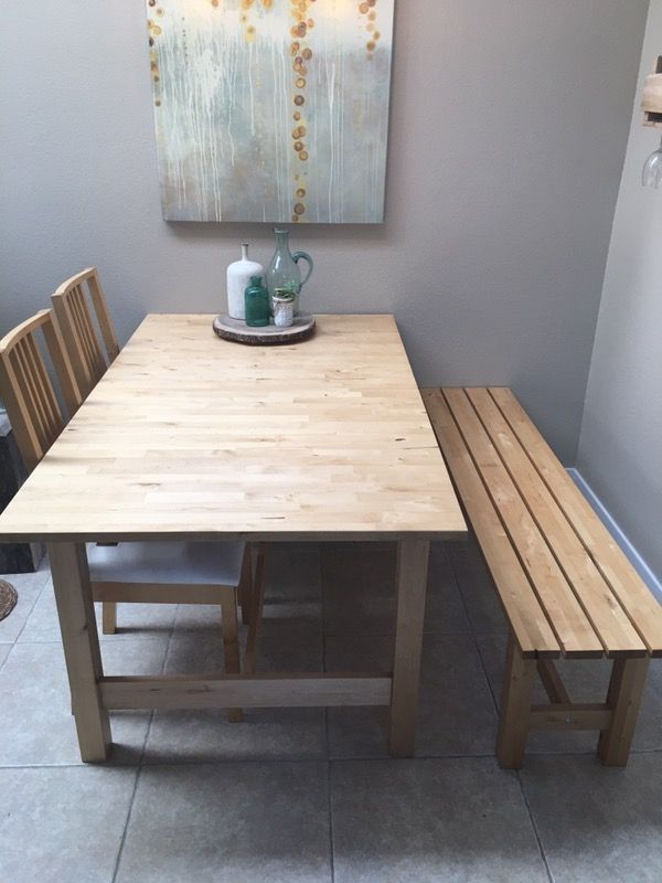 IKEA Norden dining set w/bench for Sale in Everett, WA OfferUp